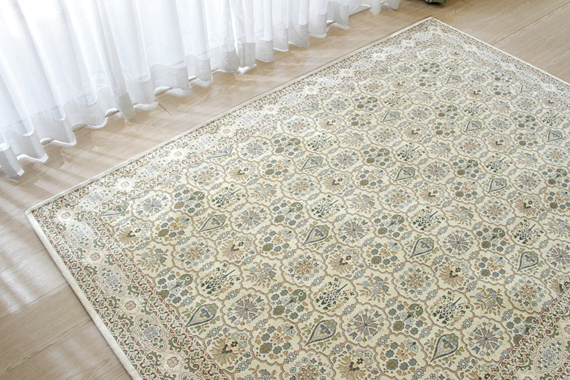 ボルドー Bordeaux　ゴブラン織りラグ