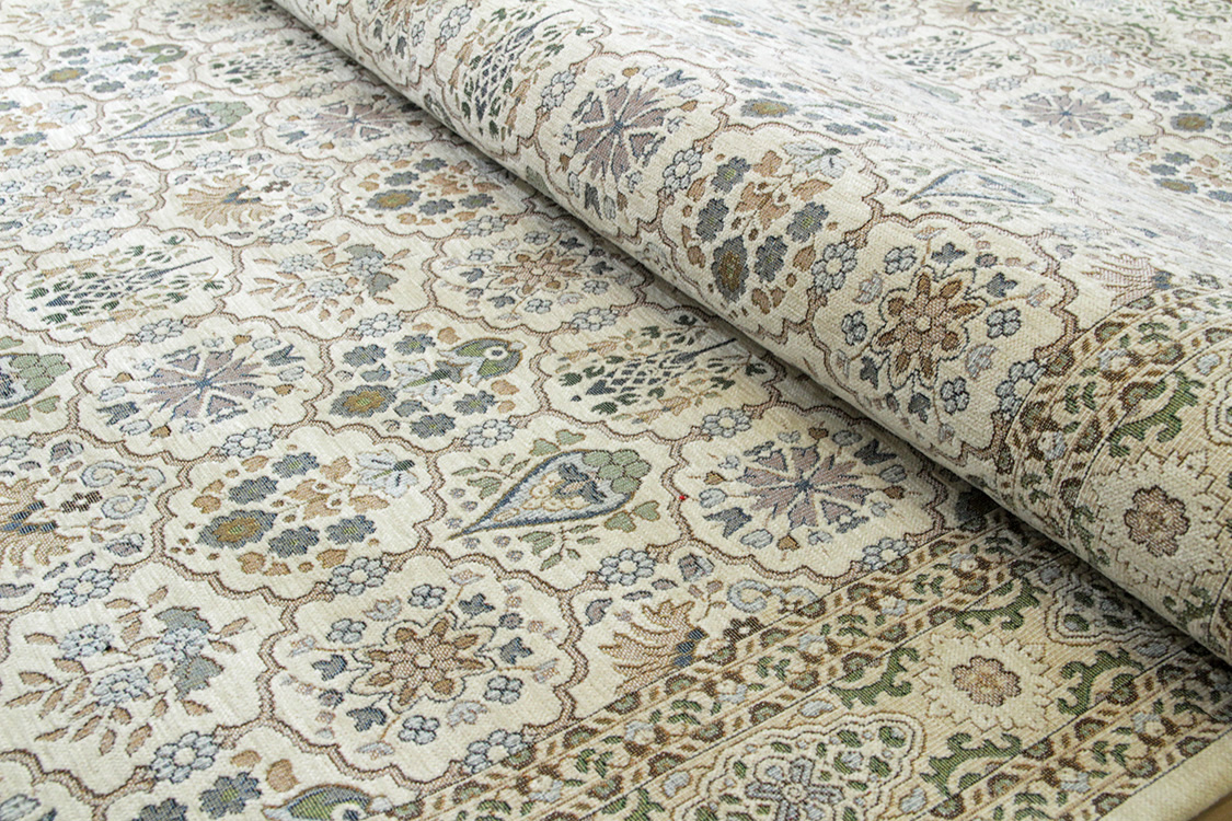 ボルドー Bordeaux　ゴブラン織りラグ