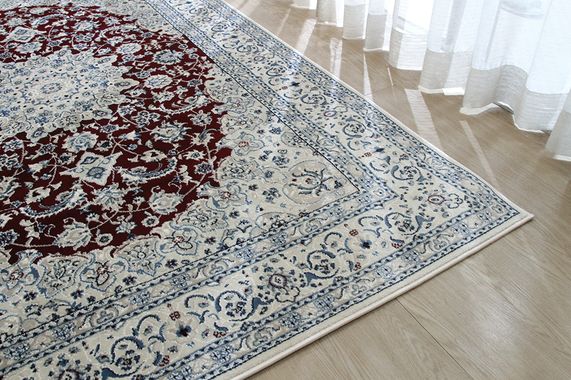 ナインデザイン Nain　ペルシャンテイストラグ レッド