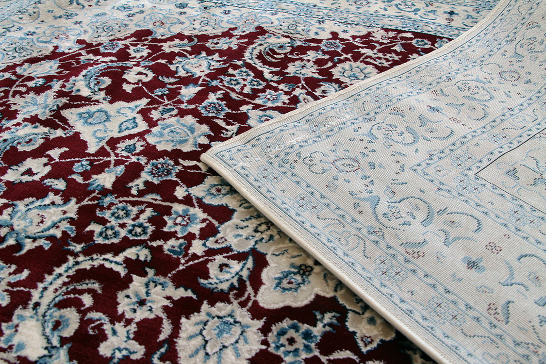 ナインデザイン Nain　ペルシャンテイストラグ レッド