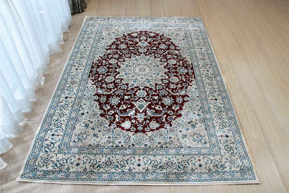 ナインデザイン Nain　ペルシャンテイストラグ レッド